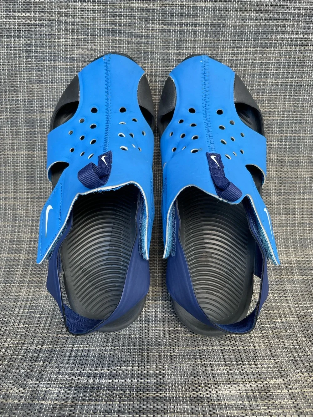 Nike Kids Sunray Protect 2 Royal Blue-Navy Sport Sandals Unisex Youth Size 3.5